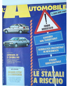 L'Automobile  n.490 feb  1991 Citroen ZX-Croma bisTempra Station Wagon   [SR]