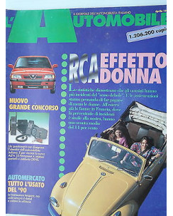 L'Automobile  n.492 apr  1991 Volkswagen Polo Cl-Alfa 33-Fiat Tipo   [SR]