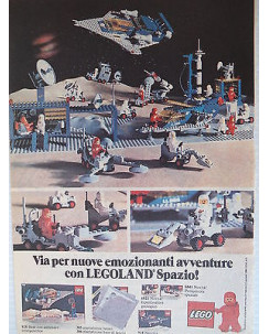 P.80.23 Pubblicita' Advertising Lego Legoland spazio 1980 Clipping fumetto