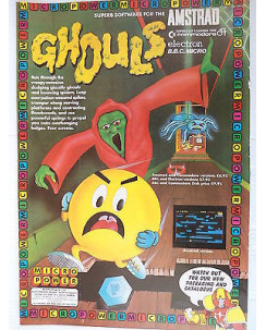 P.80.27 Pubblicita' Advertising  Ghouls C64-Electron B.B.C. 1980 Clipping Riv.Pc