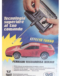 P.80.29  Pubblicita' Advertising Gig Ferrari Testa Rossa 1980 Clipping fumetto