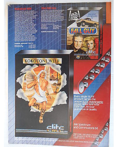P.80.35 Pubblicita' Advertising Fall Guy-Kokotoni wilf C64 1980 Clipping Riv.Pc