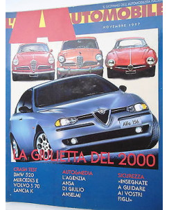 L'Automobile  n.564  nov  1997  Alfa156-Seat Arosa1.0-Mercedes Classe A1.4