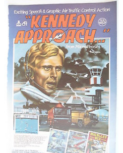P.80.46 Pubblicita' Advertising Kennedy approach -Atari,C64 1980 Clipping Riv.Pc