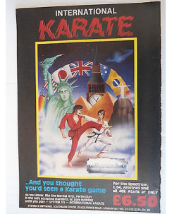 P.80.48 Pubblicita' Advertising  Karate C64,Amstrad,Ataris 1980 Clipping Riv.Pc