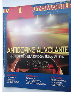 L'Automobile  n.572  lug  1998  Piero Angela-Antidoping-Fiat Marea-Opel  [SR]