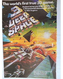 P.80.53 Pubblicita' Advertising 3 Deep Space-C64,Vic 20  1980 Clipping Riv.Pc