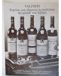 P.83.02 Pubblicita' Advertising Varfieri vini italiani 1983 Clipping Riv.Polit.