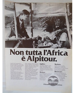 P.83.03 Pubblicita' Advertising Alpitur Viaggi Africa 1983 Clipping Riv.Politica