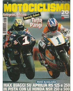 Motociclismo n. 2486 nov. 1995 - Aprilia Rs 125 e 250,Honda NSR 250 e 500