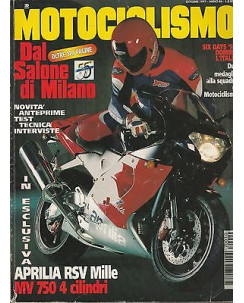 Motociclismo n. 2509 ott. 1997 - Aprilia Rsv 1000,MV 750 4 cilindri