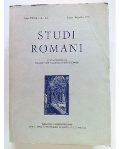 Studi Romani Anno XXXIX nn. 3-4 lug./dic. 1991 [SR] A65