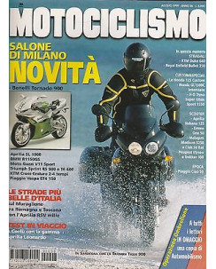 Motociclismo n. 2531 ago. 1999 - Benelli Tornado 900,Aprilia SL 100,BMW R115GS