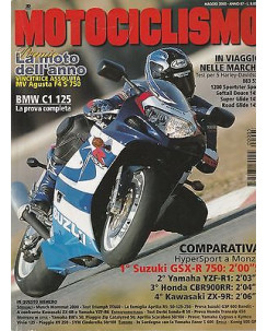 Motociclismo n. 2540 mag. 2000 - Honda CBR900RR,Suzuki GSX-R750,BMW C1 125