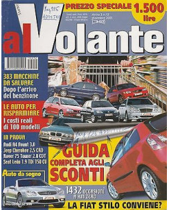Al Volante n.12  Anno III  dic 01 - Audi A4 - Seat Leon - Rover 75 Tourer