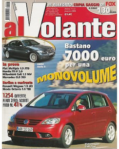 Al Volante n.  3 Anno VII  mar 05 - Fiat Multipla - Honda FR-V - Mercedes CLS