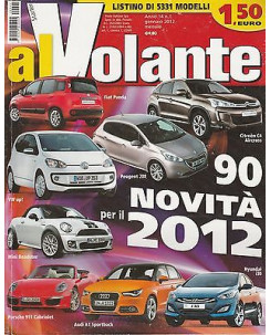 Al Volante n.  1 Anno XIV  gen 12 - Peugeot 208 - Fiat Panda - Mini Roadster