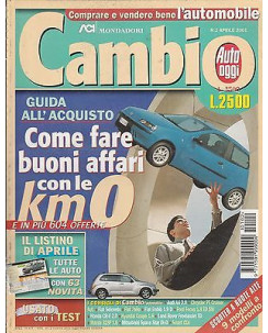 Cambio Auto Oggi  n. 2  apr 01 - Audi A4 - Fiat Palio - Fiat 600