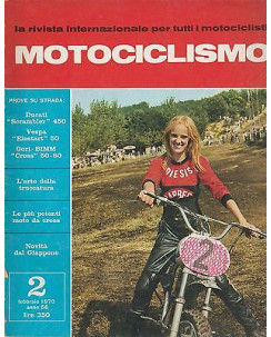 Motociclismo n.2  Feb 1970 - Ducati Scrambler - Vespa Elestart - Gori-BIMM