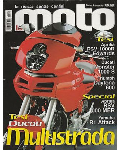 LA MOTO N. 5 Anno V Maggio 2003 Aprilia RSV 100R - Ducati Monster 1000S R09