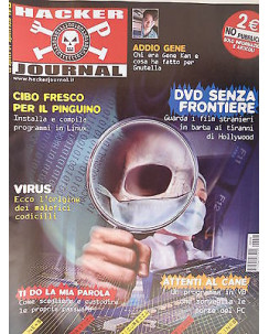 Hacker Journal n. 6 Ago 2002 Ed. 4Ever Gene Kan Virus Password Linux FF03