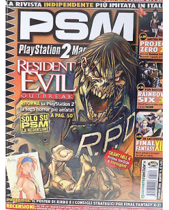 PSM 2 n. 74 Feb 2004 Play Press Resident Evil Project Zero 2 Rainbow Six 3 FF03