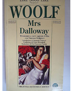 Woolf Mrs Dalloway romanzo ispirato Vanessa Redgrave Ed.Newton  A68