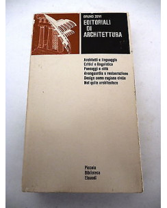 BRUNO ZEVI: Editoriali di architettura PBE 359 - 1979 EINAUDI A53