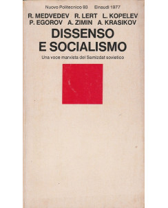 AAVV: Dissenso e Socialismo   ed.Einaudi  A42