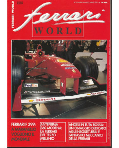 Ferrari World n.55 anno X  Mar 1999 - 360 Modena - Ferrari F 399
