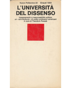 AAVV: L'universita del dissenso  ed.Einaudi  A58