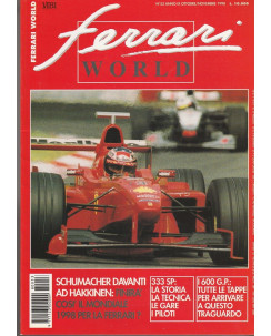 Ferrari World n.53 anno IX ott/nov 1998  - Schumacher- 333 SP - I 600 G.P.