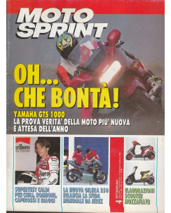 MOTO SPRINT N. 4 Gen 1993 -  Yamaha GTS 1000 - Capirossi