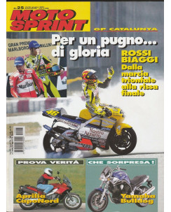 MOTO SPRINT N. 25  Giu 2001 -  Rossi - Biaggi 
