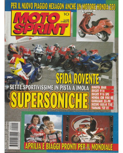 MOTO SPRINT N. 10 Mar 1998 - Aprilia e Biaggi - Bimota SB6R