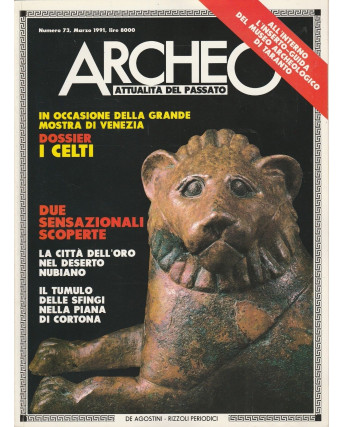 Archeo n.  73 anno '91 i Celti ed. De Agostini FF07