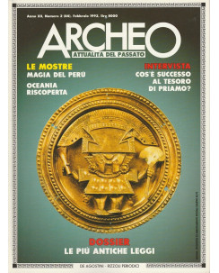 Archeo n 84  1992 - Le piu antiche leggi  ed.De Agostini