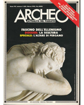 Archeo n.  85  anno '92 la scultura ed. De Agostini FF07