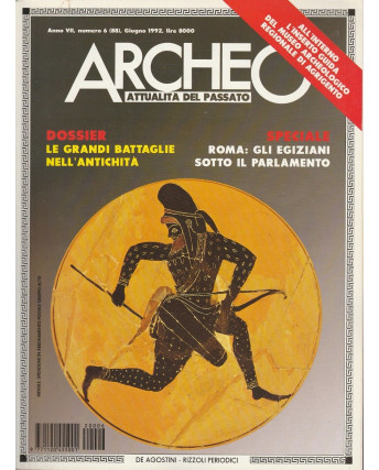 Archeo n 88  1992 - Le grandi battaglie nell'antichita  ed.De Agostini