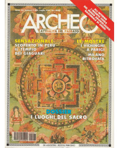 Archeo n 89  1992 - I luoghi del sacro  ed.De Agostini