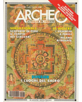 Archeo n 89  1992 - I luoghi del sacro  ed.De Agostini