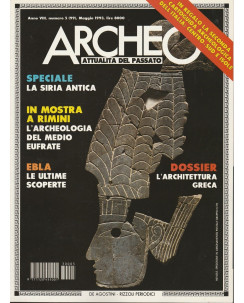 Archeo n 99  1993 - L'architettura Greca  ed.De Agostini