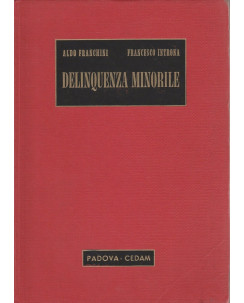 A.Franchini - F.Introna: Delinquenza minorile ed.Cedam A82