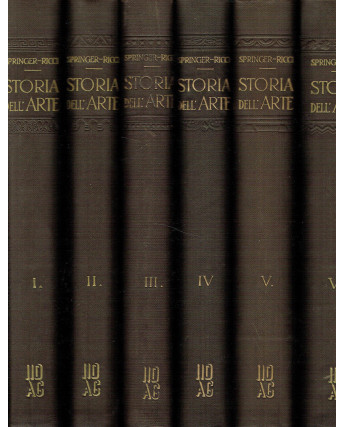 Manuale di Storia dell'Arte 1/6 CPL di Springer Ricci ed.Arte Grafiche 1943 SS06
