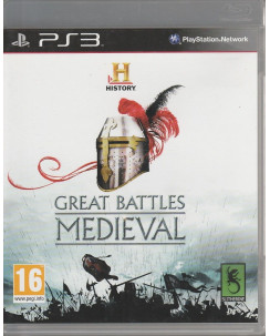 Videogioco per Playstation 3: History Great battle medieval - 16+
