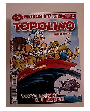 Topolino n° 2801 -4 Agosto 2009- Edizioni Walt Disney