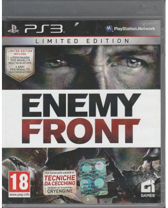 Videogioco per Playstation 3: Enemy front limited edition  - 18+