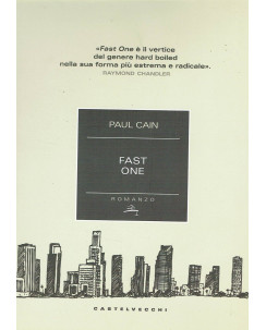 Paul Cain:Fast One ed.Castelvecchi NUOVO sconto 50% A27