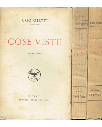 Ugo Ojetti:cose viste 1/7 completa ed.Treves/Mondadori 1927 A04