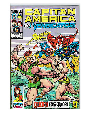 Capitan America e i Vendicatori n.47 cuori coraggiosi ed. Star Comics